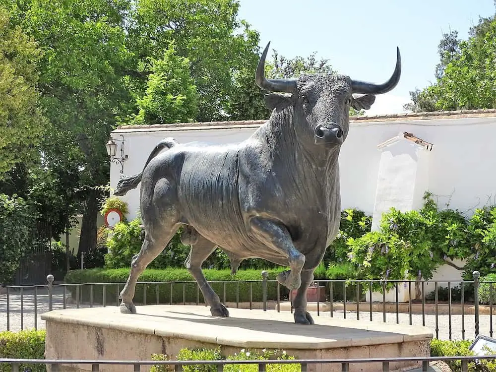 Bullfighting sculpture Spain