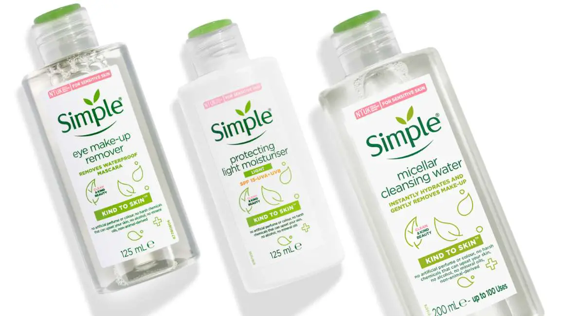 Simple Skincare Cruelty-free and Vegan Product Range
