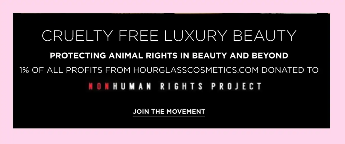 Hourglass website cruelty-free claim