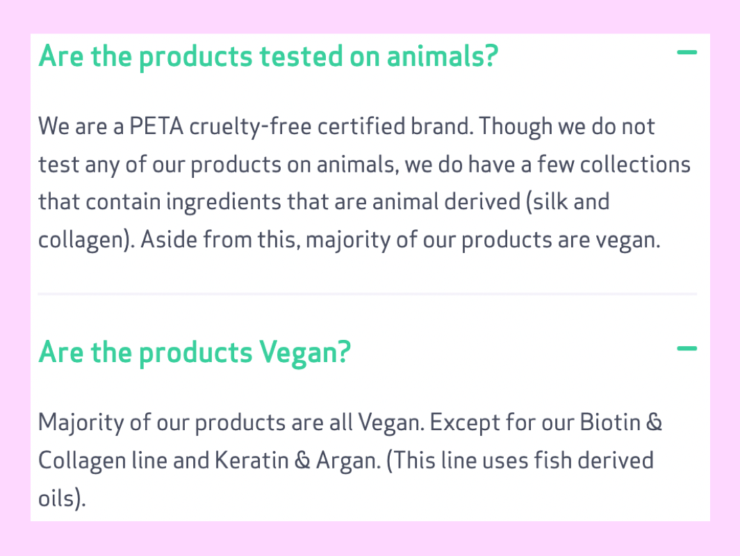 Ren Pure Cruelty-Free and Vegan Website Claim