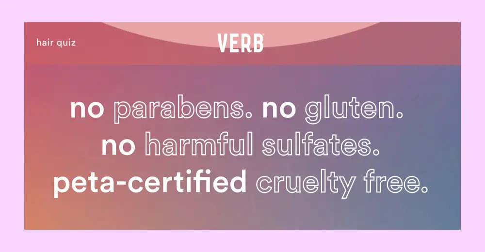 Verb cruelty-free website statement
