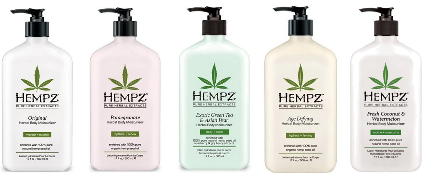 Hempz cruelty-free product range